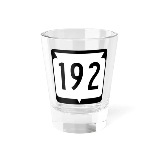 WIS 192 (Wisconsin) (Road Sign) Shot Glass 1.5oz 1.5oz - Go Mug Yourself