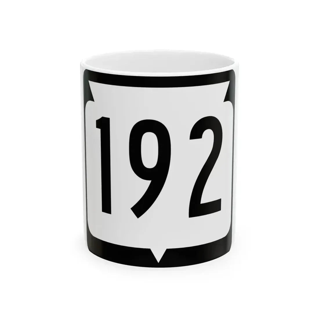 WIS 192 (Wisconsin) (Road Sign) White Coffee Mug 11oz - Go Mug Yourself