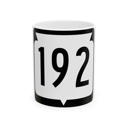 WIS 192 (Wisconsin) (Road Sign) White Coffee Mug 11oz - Go Mug Yourself