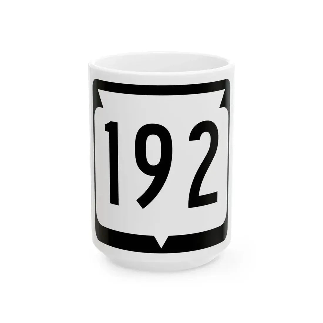 WIS 192 (Wisconsin) (Road Sign) White Coffee Mug 15oz - Go Mug Yourself