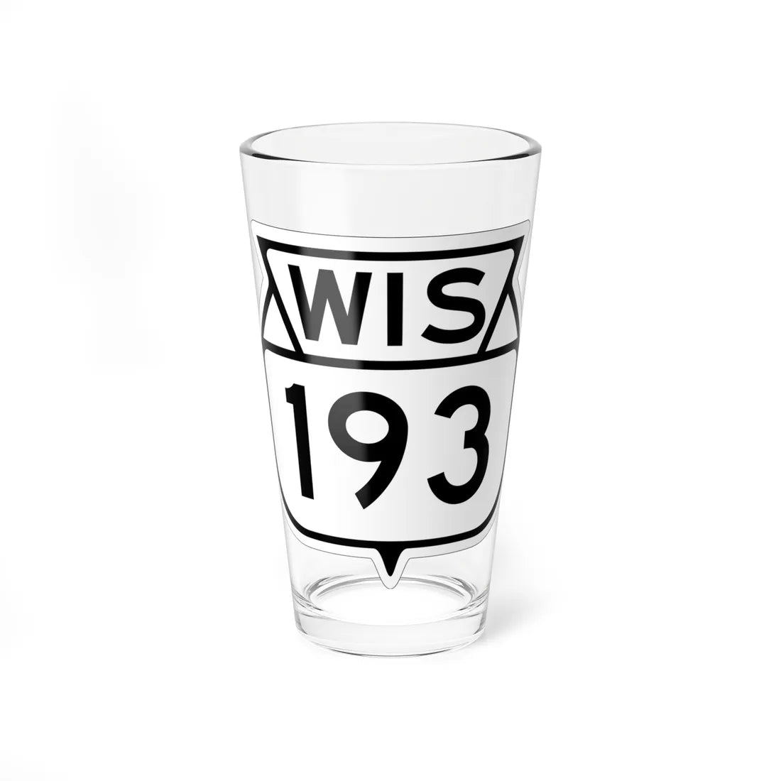 WIS 193 1949 (Wisconsin) (Road Sign) Pint Glss 16oz 16oz - Go Mug Yourself