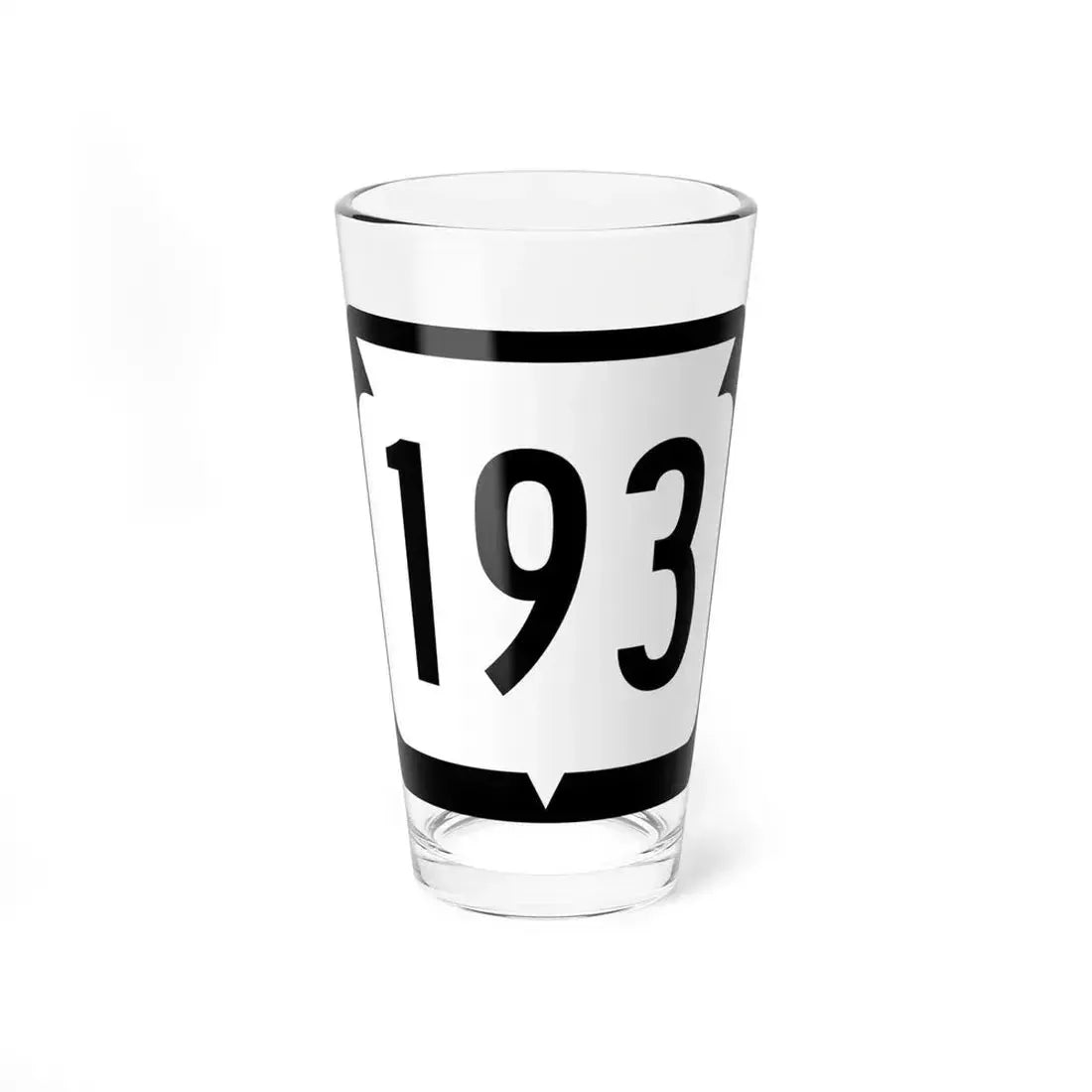 WIS 193 (Wisconsin) (Road Sign) Pint Glass 16oz 16oz - Go Mug Yourself