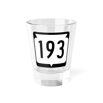 WIS 193 (Wisconsin) (Road Sign) Shot Glass 1.5oz 1.5oz - Go Mug Yourself