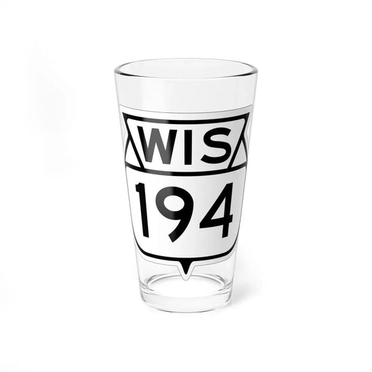 WIS 194 1949 (Wisconsin) (Road Sign) Pint Glass 16oz 16oz - Go Mug Yourself