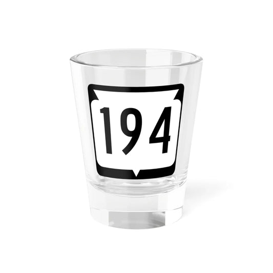WIS 194 (Wisconsin) (Road Sign) Shot Glass 1.5oz 1.5oz - Go Mug Yourself