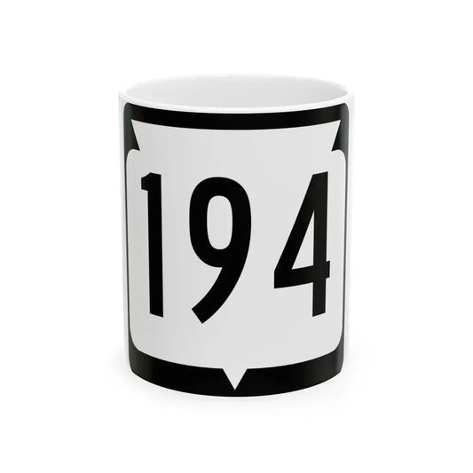 WIS 194 (Wisconsin) (Road Sign) White Coffee Mug 11oz - Go Mug Yourself