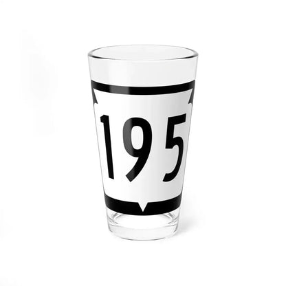 WIS 195 (Wisconsin) (Road Sign) Pint Glass 16oz 16oz - Go Mug Yourself