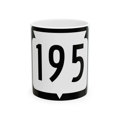 WIS 195 (Wisconsin) (Road Sign) White Coffee Mug 11oz - Go Mug Yourself