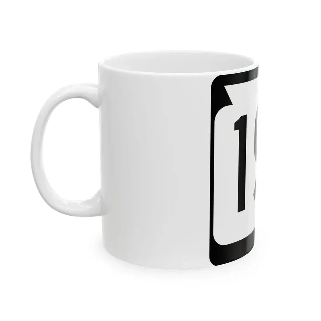 WIS 195 (Wisconsin) (Road Sign) White Coffee Mug - Go Mug Yourself