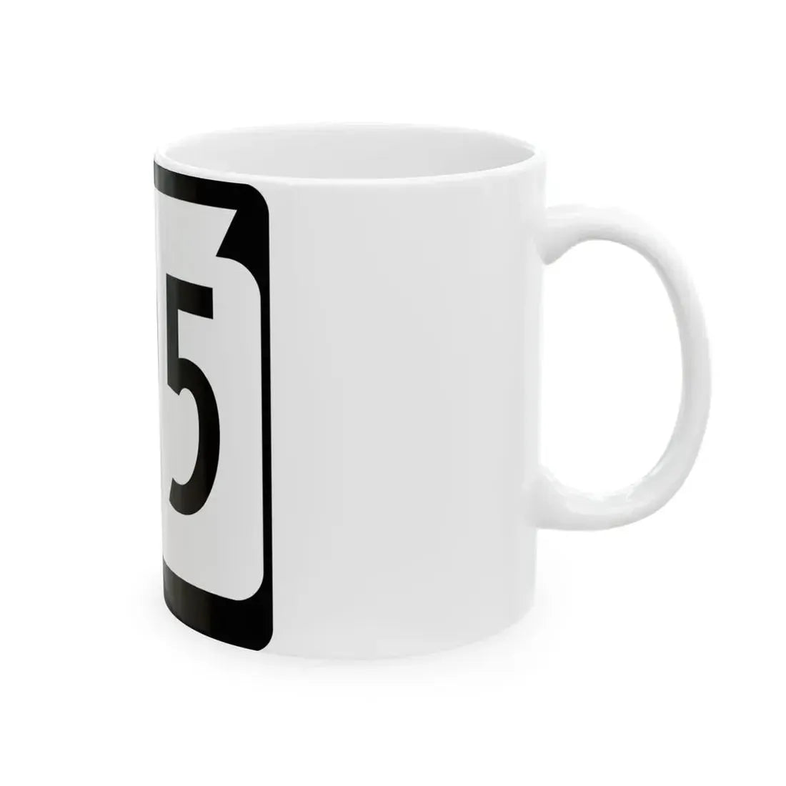 WIS 195 (Wisconsin) (Road Sign) White Coffee Mug - Go Mug Yourself