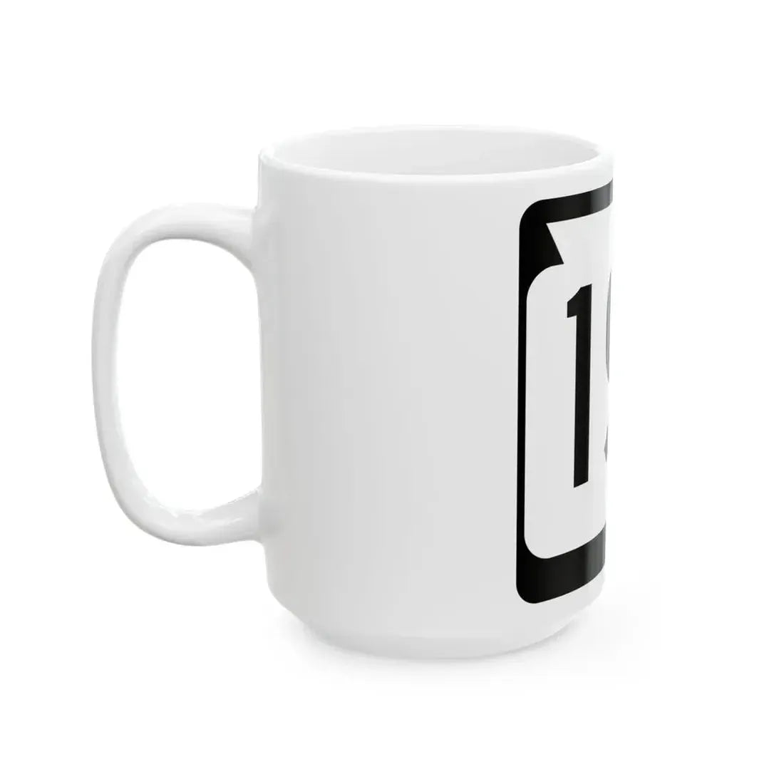 WIS 195 (Wisconsin) (Road Sign) White Coffee Mug - Go Mug Yourself