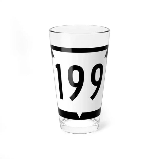 WIS 199 (Wisconsin) (Road Sign) Pint Glass 16oz 16oz - Go Mug Yourself