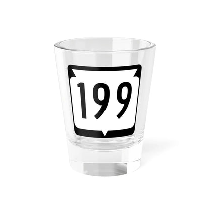 WIS 199 (Wisconsin) (Road Sign) Shot Glass 1.5oz 1.5oz - Go Mug Yourself