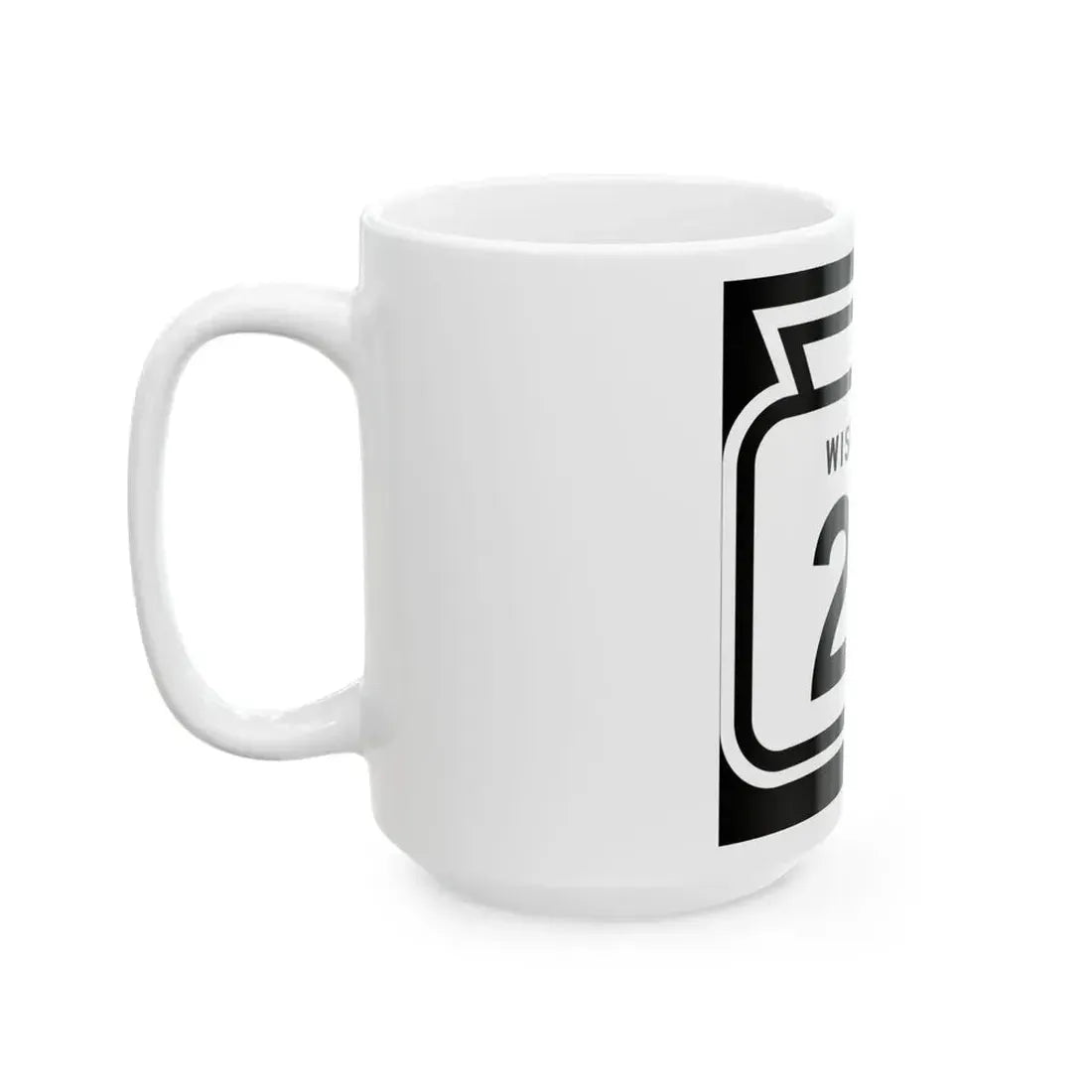 WIS 20 1958 (Wisconsin) (Road Sign) White Coffee Mug - Go Mug Yourself