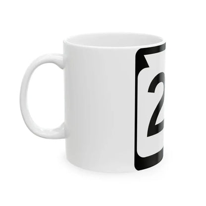 WIS 20 (Wisconsin) (Road Sign) White Coffee Mug - Go Mug Yourself