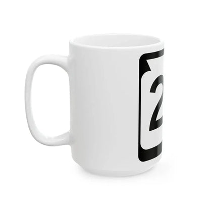 WIS 20 (Wisconsin) (Road Sign) White Coffee Mug - Go Mug Yourself