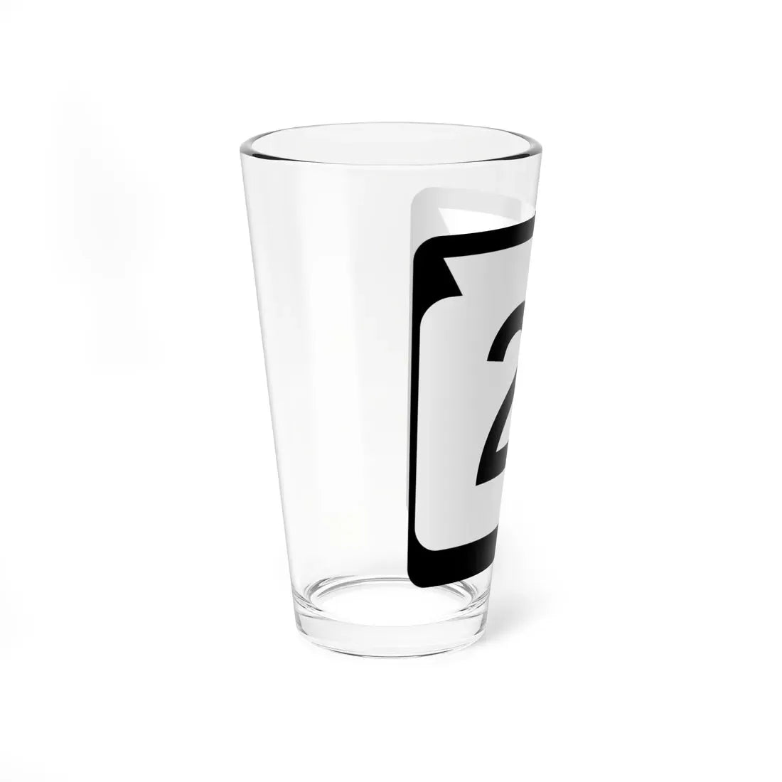 WIS 21 (Wisconsin) (Road Sign) Pint Glass 16oz - Go Mug Yourself