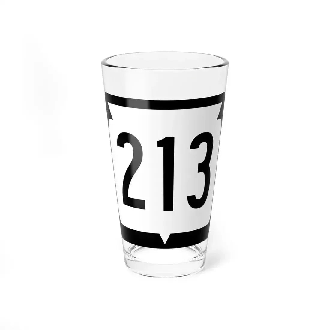 WIS 213 (Wisconsin) (Road Sign) Pint Glass 16oz 16oz - Go Mug Yourself