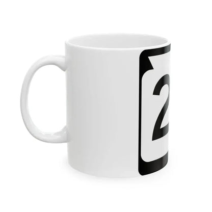 WIS 22 (Wisconsin) (Road Sign) White Coffee Mug - Go Mug Yourself