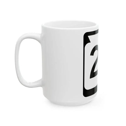 WIS 22 (Wisconsin) (Road Sign) White Coffee Mug - Go Mug Yourself