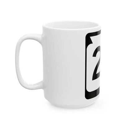 WIS 23 (Wisconsin) (Road Sign) White Coffee Mug - Go Mug Yourself
