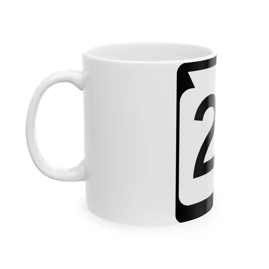 WIS 24 (Wisconsin) (Road Sign) White Coffee Mug - Go Mug Yourself