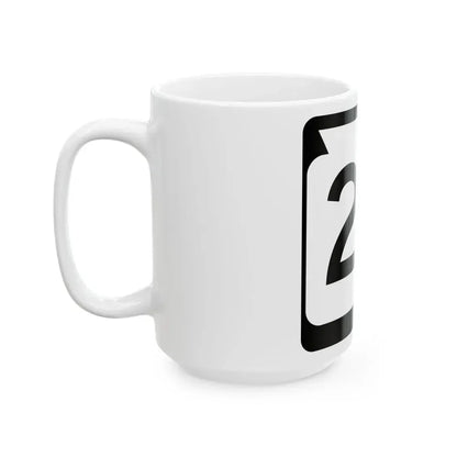 WIS 24 (Wisconsin) (Road Sign) White Coffee Mug - Go Mug Yourself