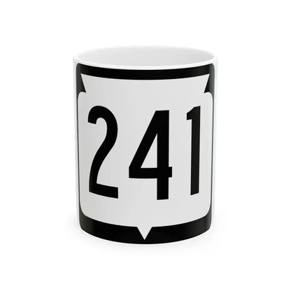 WIS 241 (Wisconsin) (Road Sign) White Coffee Mug 11oz - Go Mug Yourself