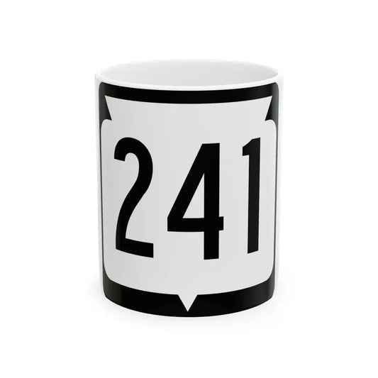 WIS 241 (Wisconsin) (Road Sign) White Coffee Mug 11oz - Go Mug Yourself