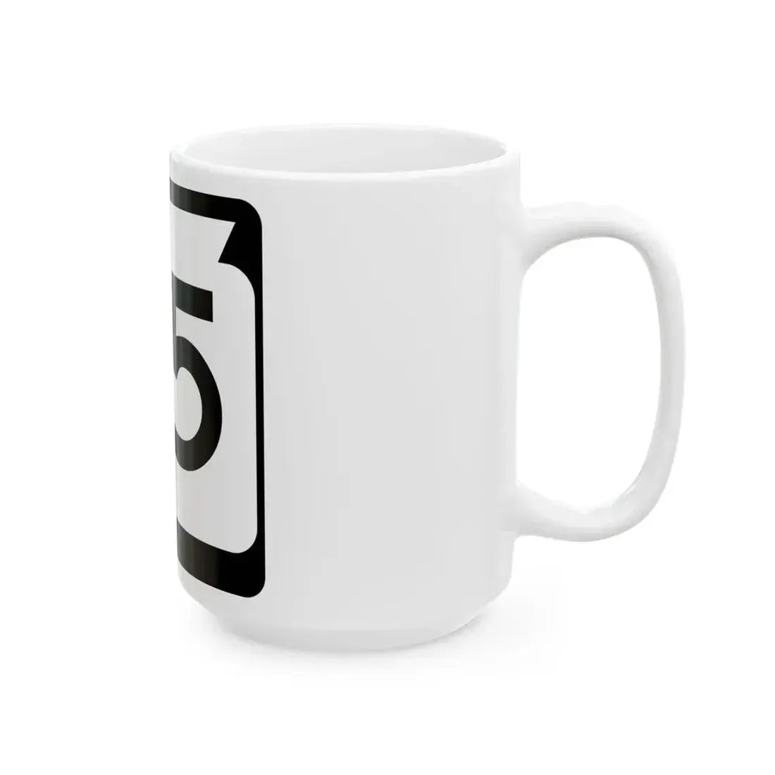 WIS 25 (Wisconsin) (Road Sign) White Coffee Mug - Go Mug Yourself