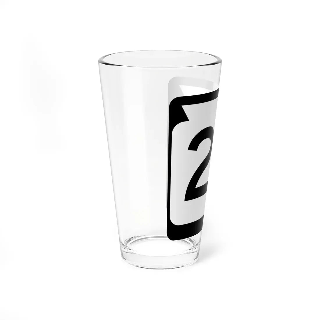 WIS 27 (Wisconsin) (Road Sign) Pint Glass 16oz - Go Mug Yourself