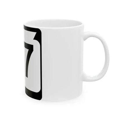 WIS 27 (Wisconsin) (Road Sign) White Coffee Mug - Go Mug Yourself