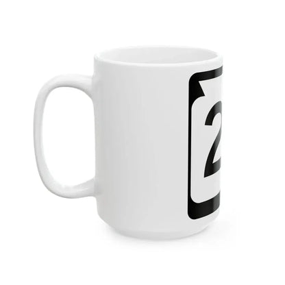 WIS 27 (Wisconsin) (Road Sign) White Coffee Mug - Go Mug Yourself