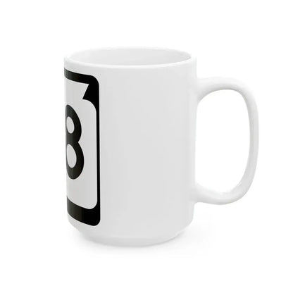 WIS 28 (Wisconsin) (Road Sign) White Coffee Mug - Go Mug Yourself