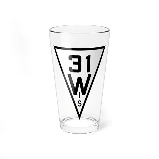 WIS 31 1927 (Wisconsin) (Road Sign) Pint Glass 16oz 16oz - Go Mug Yourself