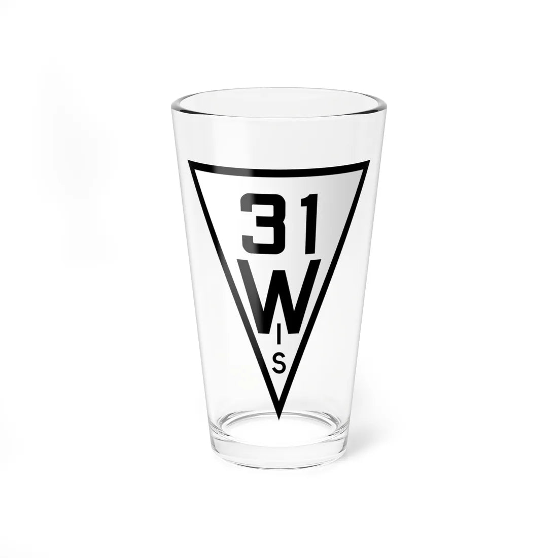 WIS 31 1927 (Wisconsin) (Road Sign) Pint Glss 16oz 16oz - Go Mug Yourself