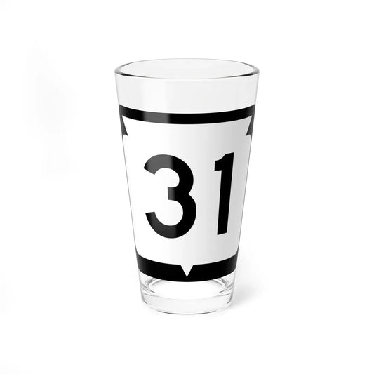 WIS 31 (Wisconsin) (Road Sign) Pint Glass 16oz 16oz - Go Mug Yourself