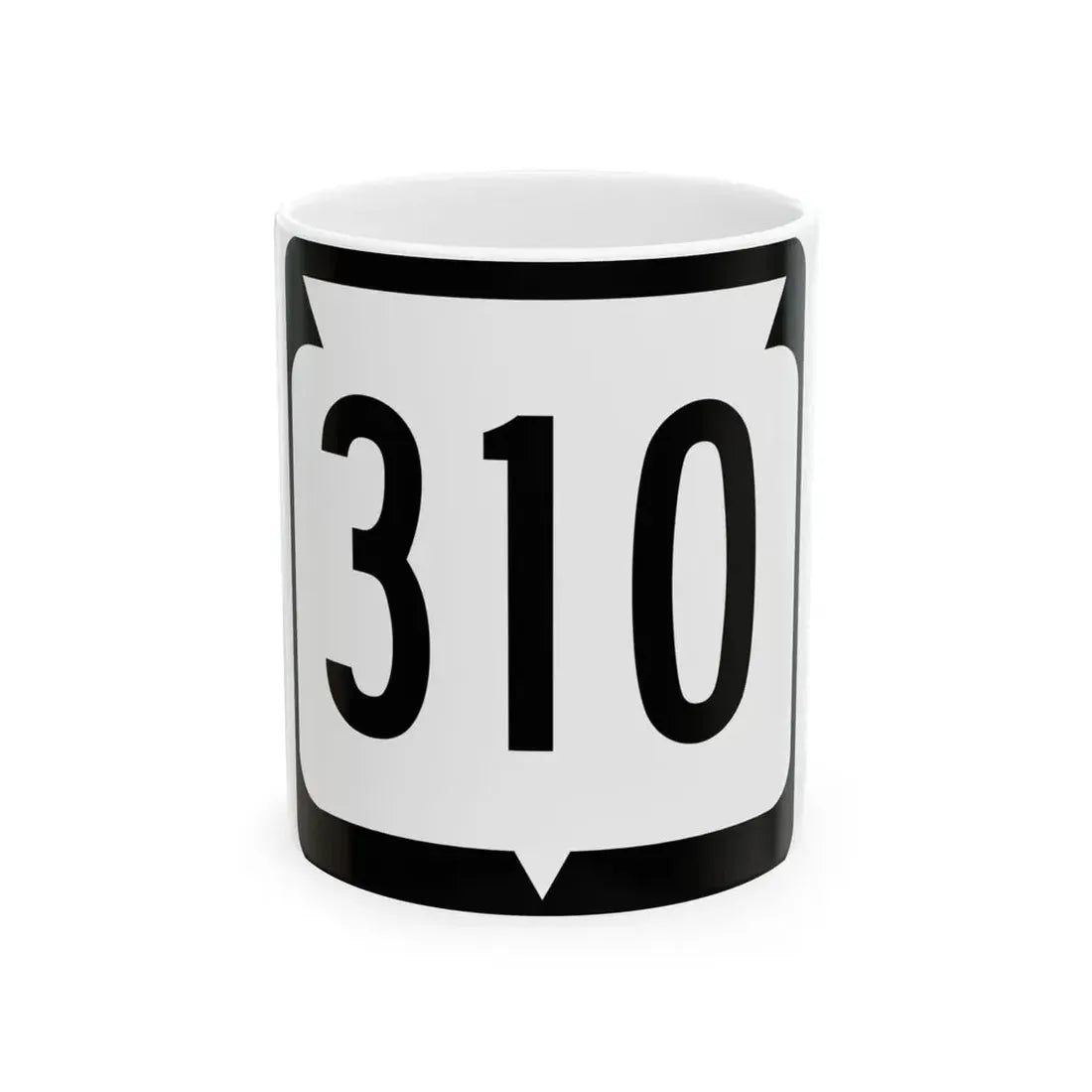 WIS 310 (Wisconsin) (Road Sign) White Coffee Mug 11oz - Go Mug Yourself