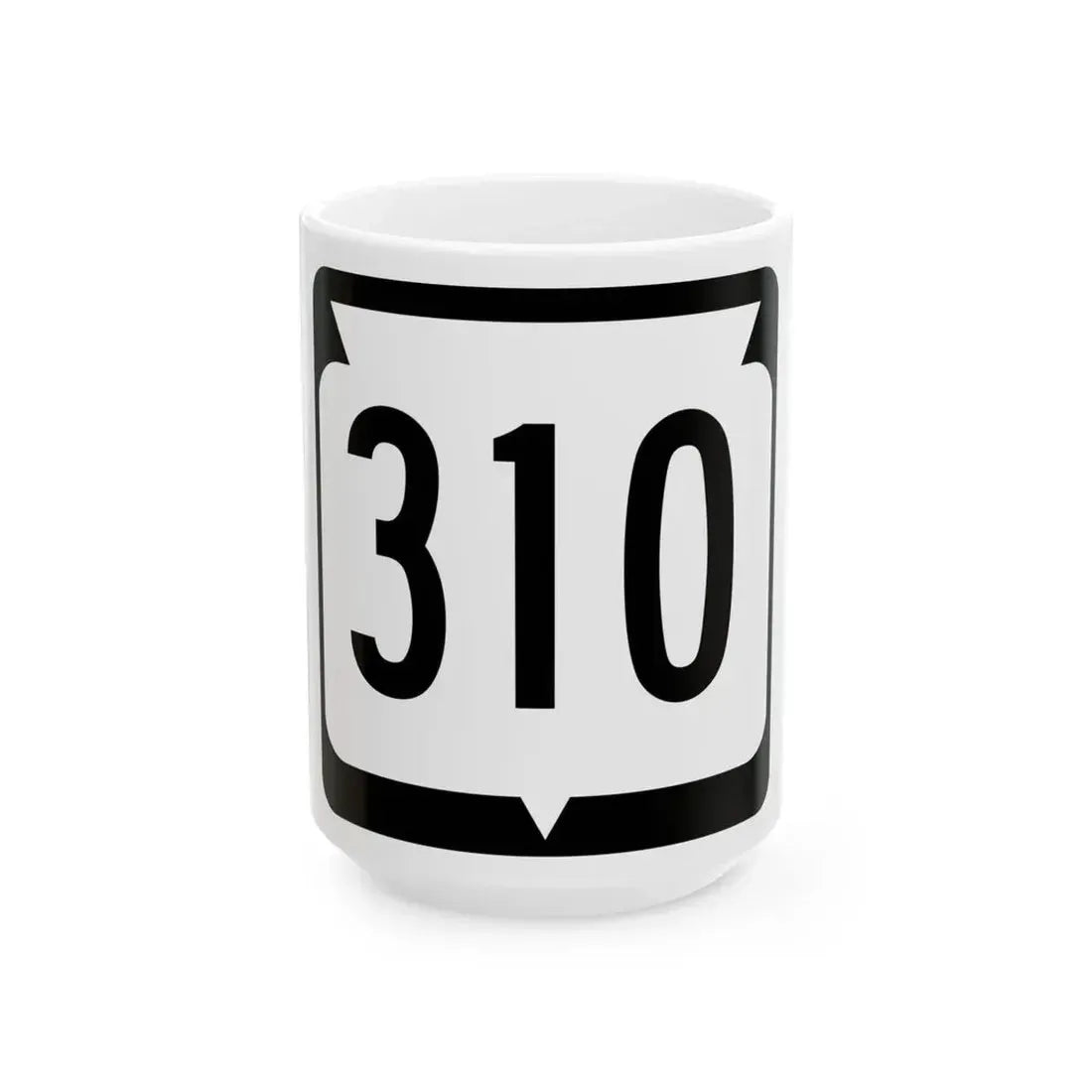 WIS 310 (Wisconsin) (Road Sign) White Coffee Mug 15oz - Go Mug Yourself