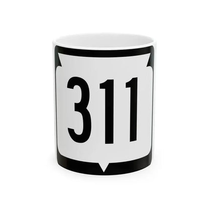 WIS 311 (Wisconsin) (Road Sign) White Coffee Mug 11oz - Go Mug Yourself