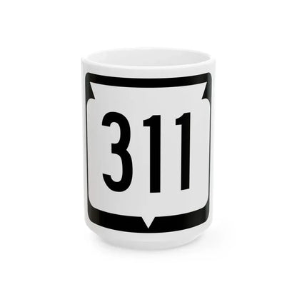 WIS 311 (Wisconsin) (Road Sign) White Coffee Mug 15oz - Go Mug Yourself