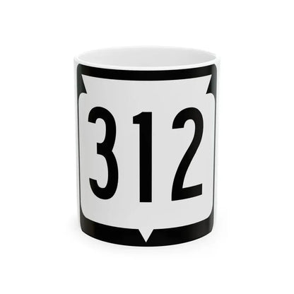 WIS 312 (Wisconsin) (Road Sign) White Coffee Mug 11oz - Go Mug Yourself