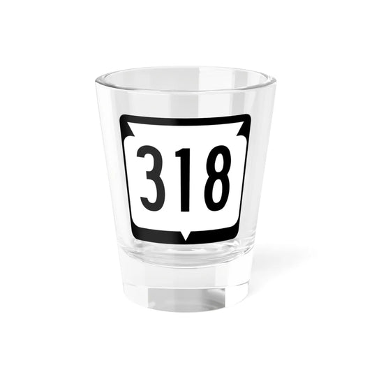 WIS 318 (Wisconsin) (Road Sign) Shot Glass 1.5oz 1.5oz - Go Mug Yourself