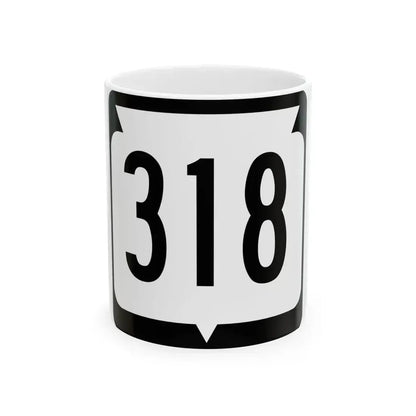 WIS 318 (Wisconsin) (Road Sign) White Coffee Mug 11oz - Go Mug Yourself