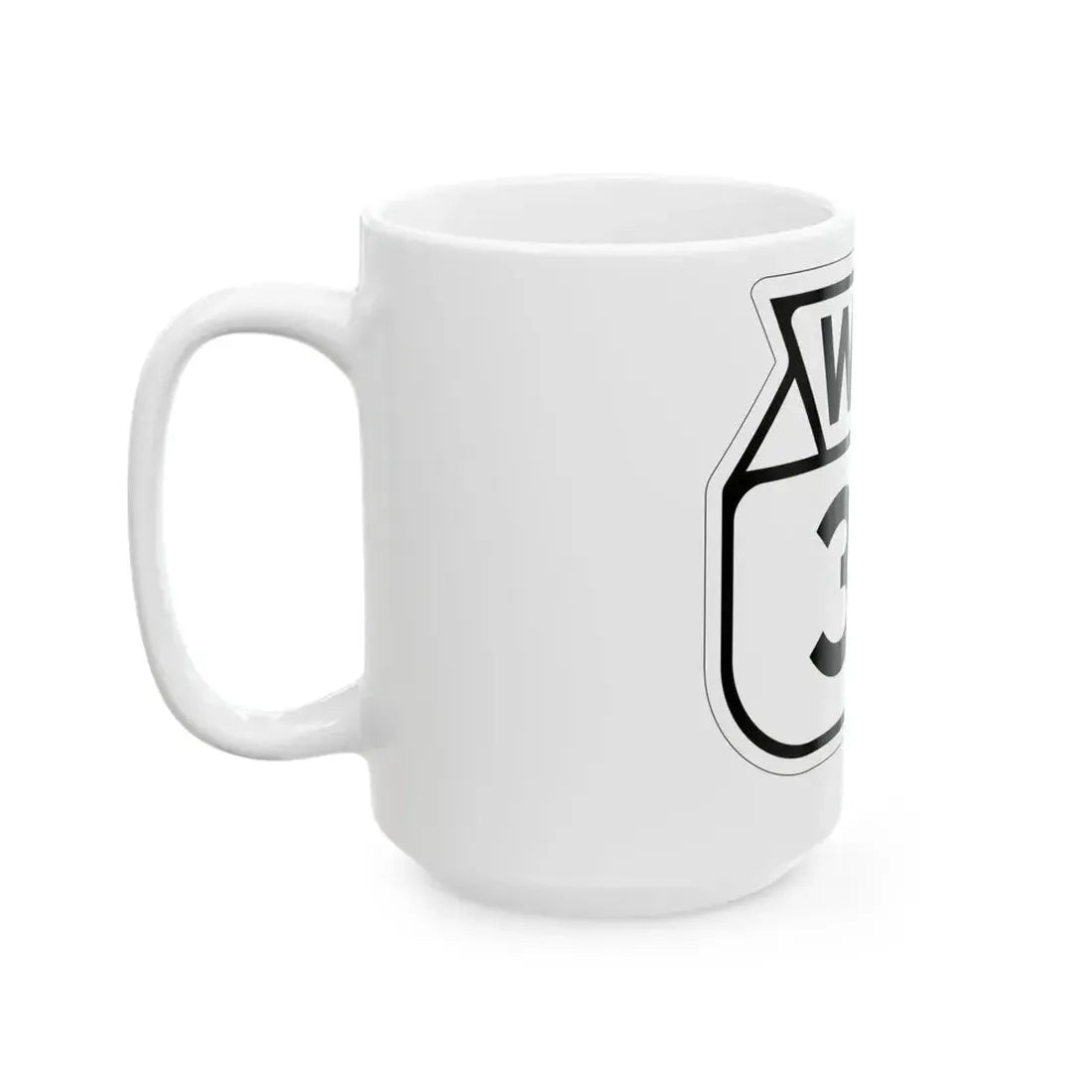 WIS 32 1949 (Wisconsin) (Road Sign) White Coffee Mug - Go Mug Yourself
