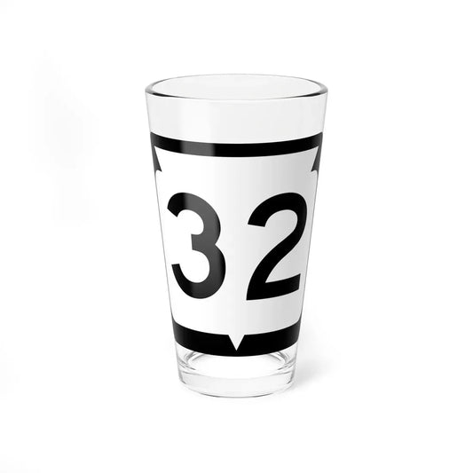 WIS 32 no arrows (Wisconsin) (Road Sign) Pint Glass 16oz 16oz - Go Mug Yourself