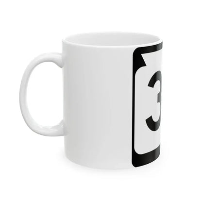 WIS 33 (Wisconsin) (Road Sign) White Coffee Mug - Go Mug Yourself