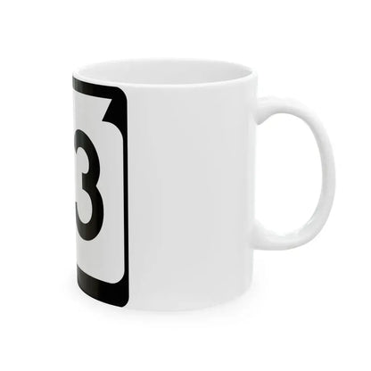 WIS 33 (Wisconsin) (Road Sign) White Coffee Mug - Go Mug Yourself