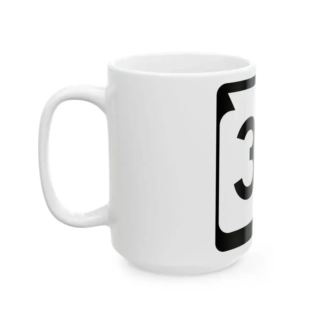 WIS 33 (Wisconsin) (Road Sign) White Coffee Mug - Go Mug Yourself