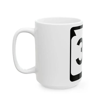 WIS 33 (Wisconsin) (Road Sign) White Coffee Mug - Go Mug Yourself